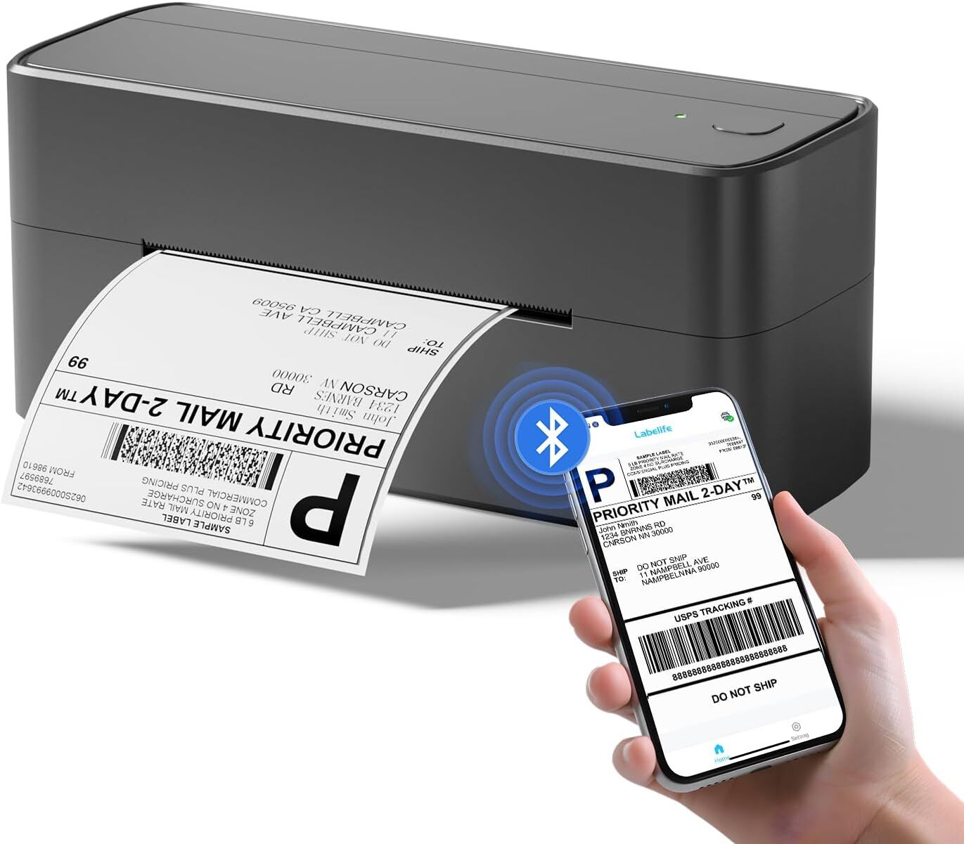 Phomemo Thermal Shipping Label Printer 241BT 4X6 Wireless Thermal Label Printer