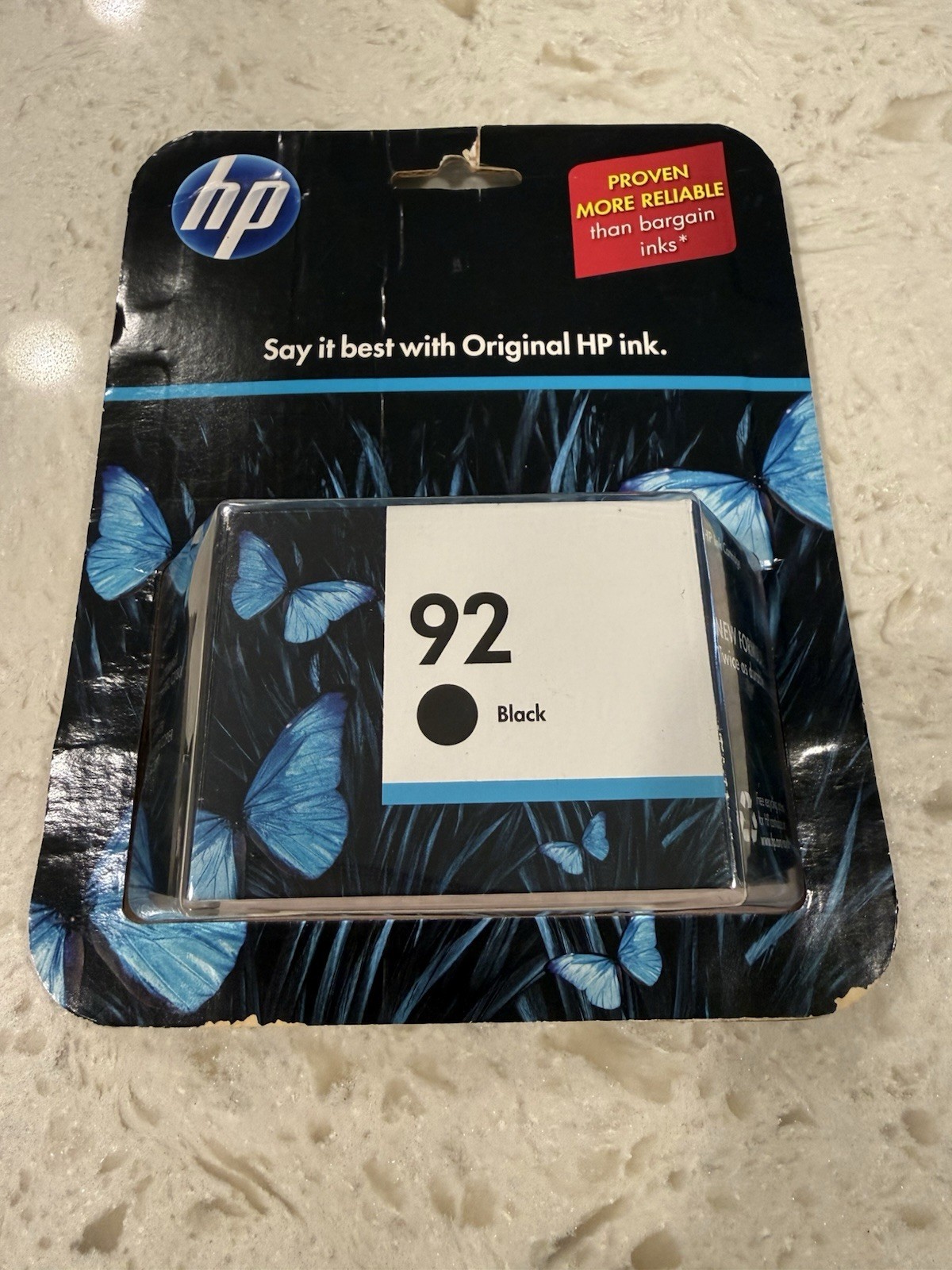 Genuine HP 92 Ink Cartridge - Black (‎C9362WN) Brand New