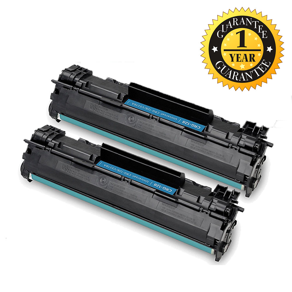 2 Pack Black Toner Cartridge For Canon 128 3500B001AA ImageClass D530 MF4770n