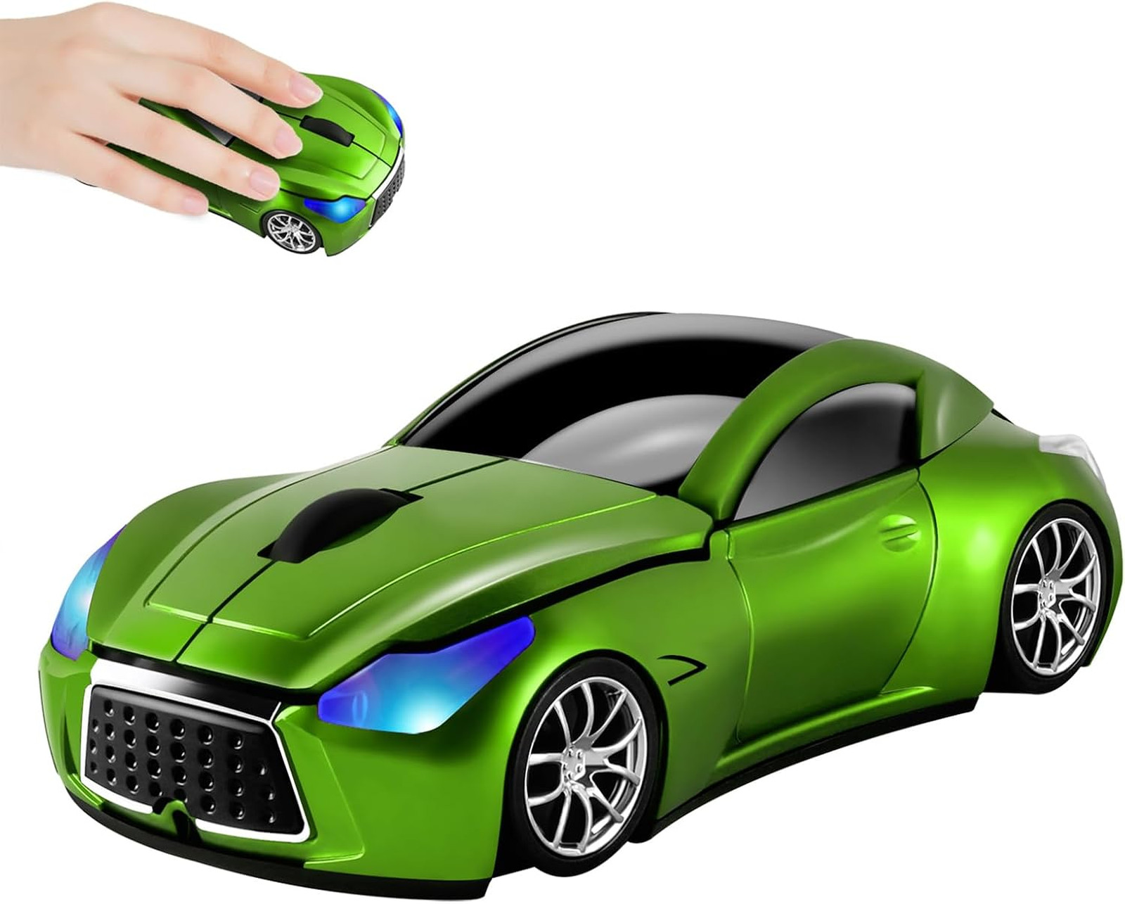 Wireless Sport Car Shape Mouse 1600 DPI 2.4GHz Cordless USB Receiver for PC