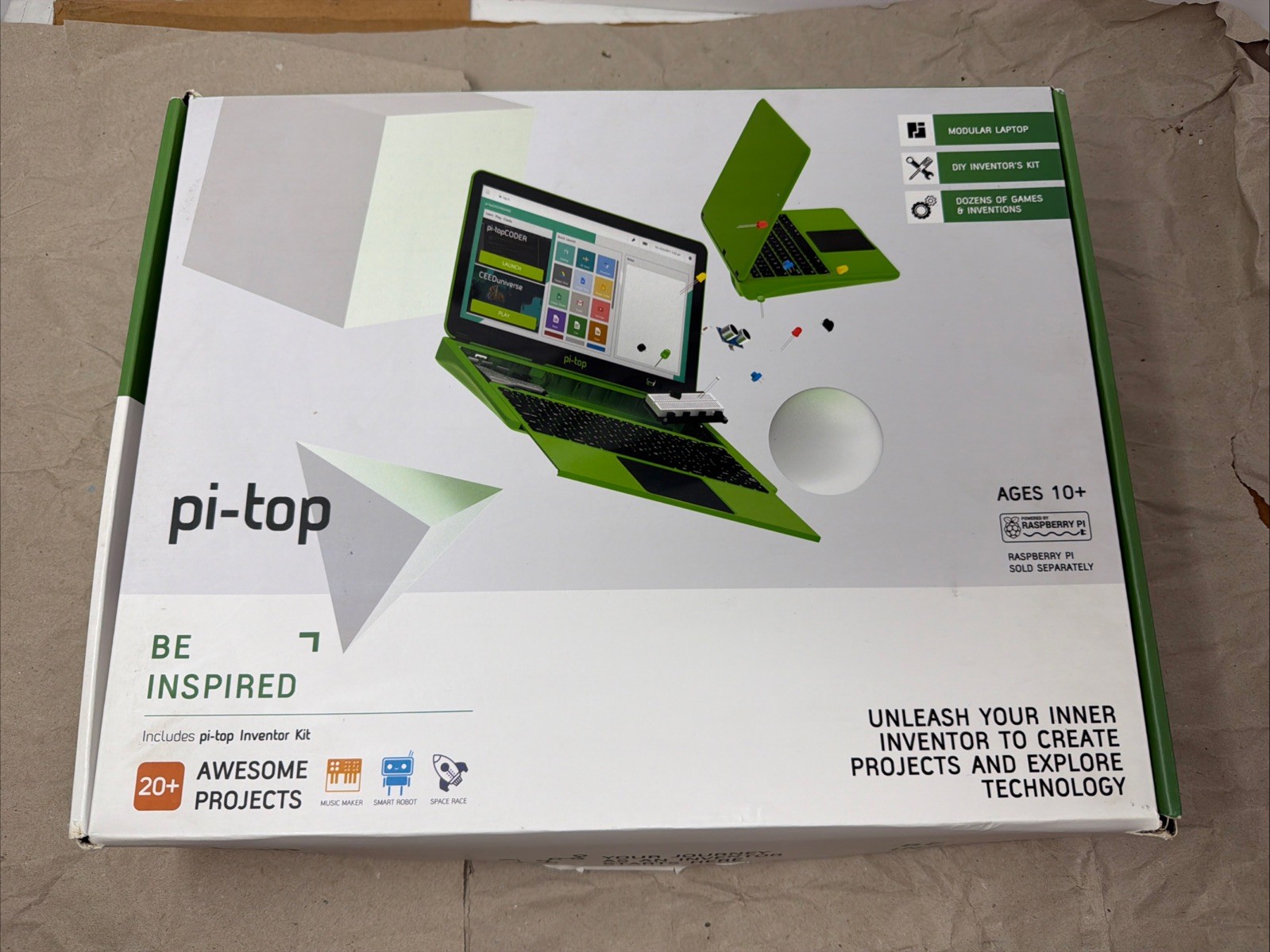 Pi-top 3 Modular Laptop & inventor kit for Raspberry Pi 3B+ With Pi Not Working