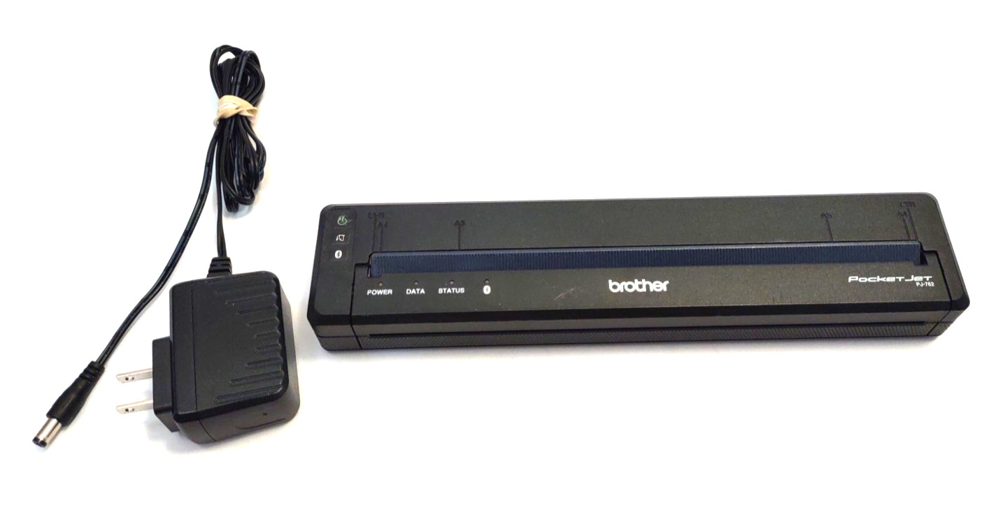 Brother PJ-762 PocketJet Bluetooth Thermal Printer PJ762 Wear On Power Button