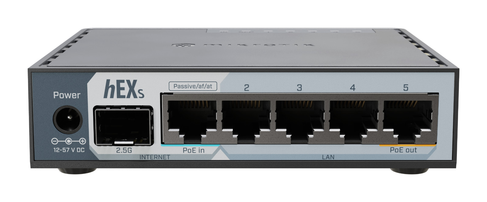MikroTik hEX S (E60iUGS) Wired Router with 2.5Gbps SFP+, 5 Gigabit LAN Ports, US