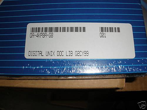 NEW DEC Compaq QA-4KN8A-G8 DOC Lib UNIX Q2CY99