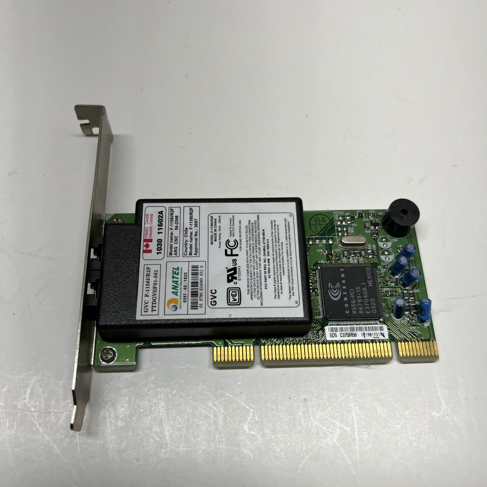 Dell Anatel Modem 56K V92 PCI GVC F-1156I/R2F P/N 1K636 NEW/SEALED Tested Workin