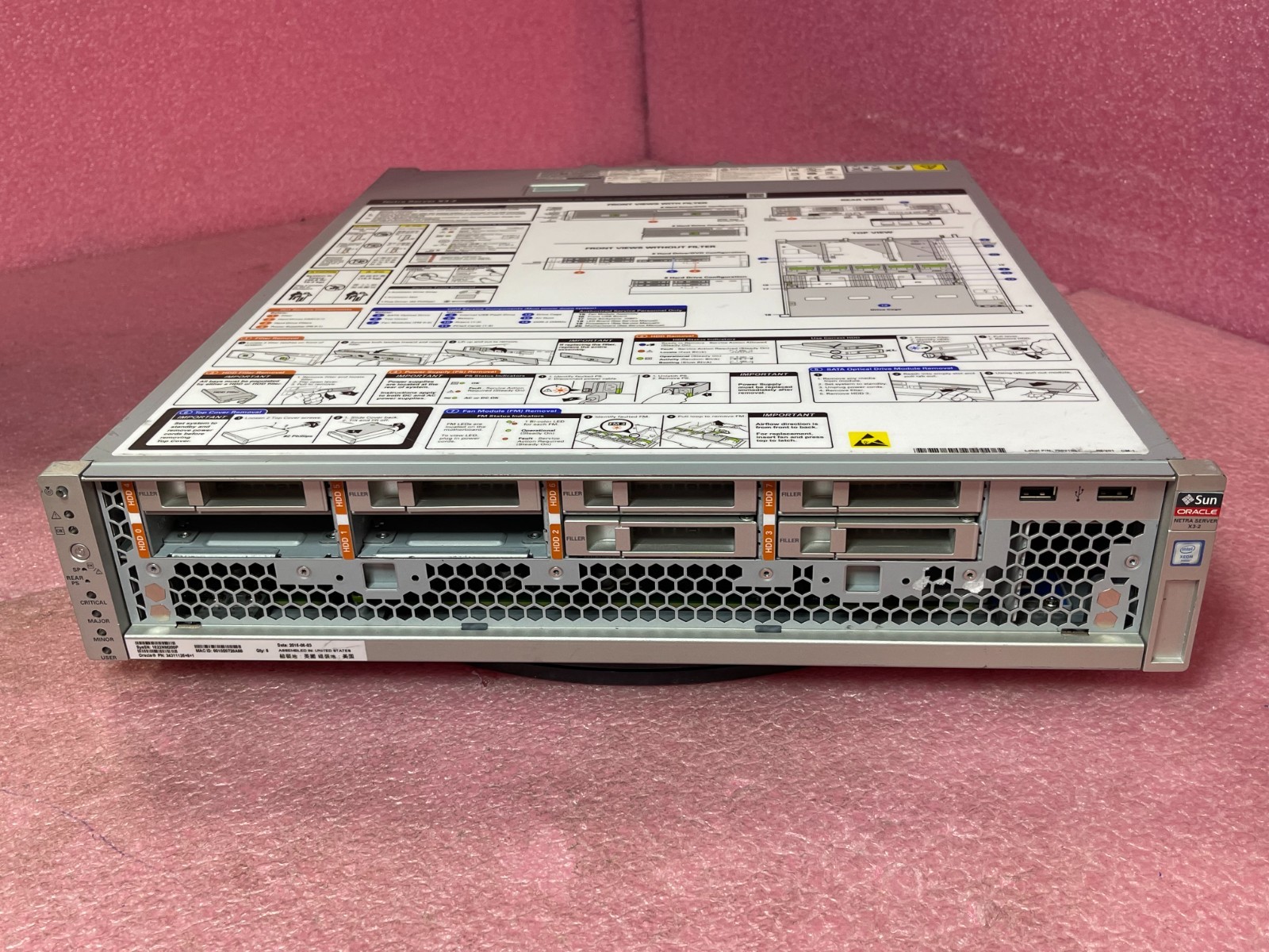 Strong-IT Sun Oracle Netra Server X3-2 8 Bay 2.5" 7090903  CTO