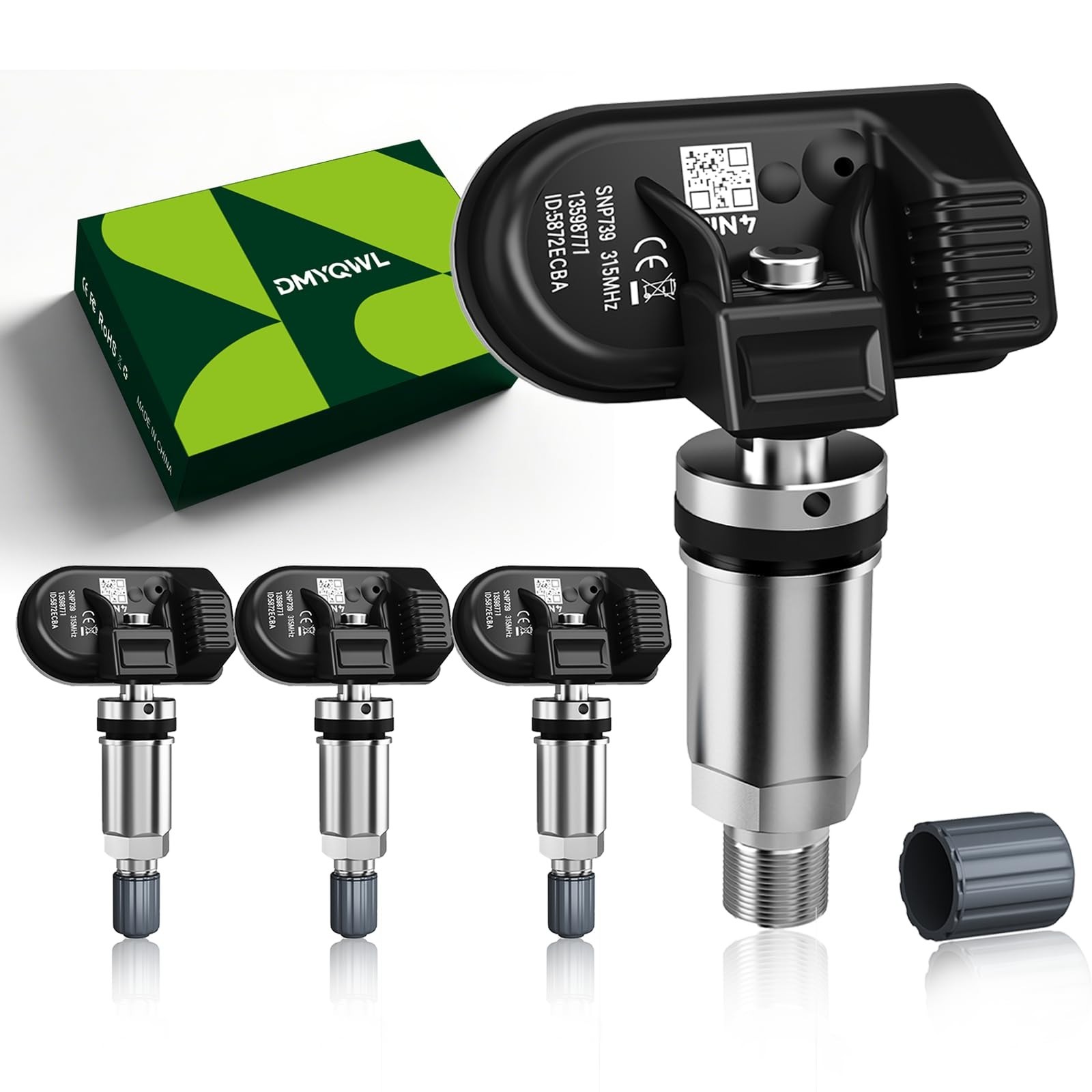 315Mhz Pre-Programmed TPMS Compatible with GMC&Buick-Sierra 1500/2500/3500 (2...