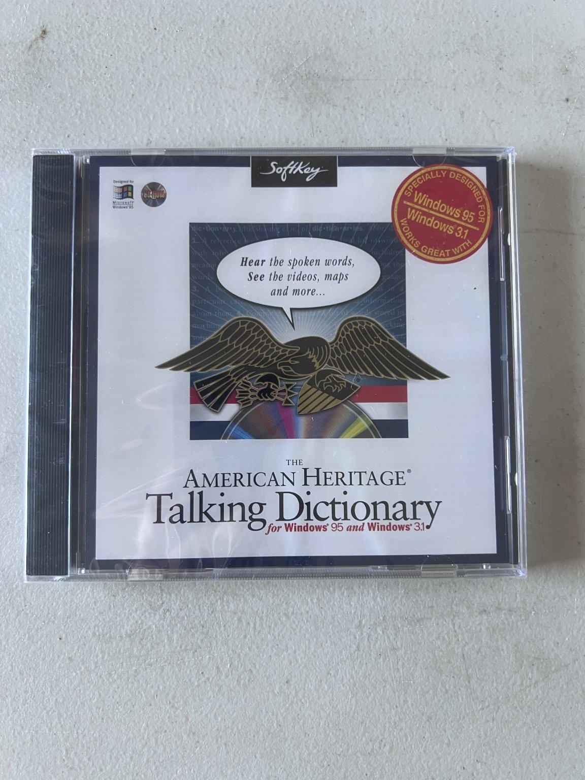 SoftKey The American Heritage Talking Dictionary CD-ROM for Windows 95 3.1