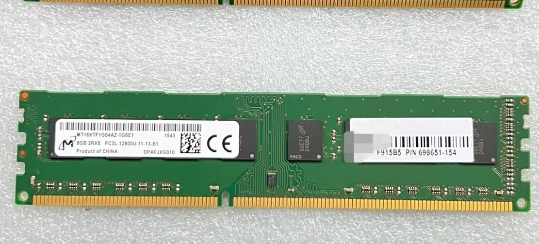 MT Micron 8GB DDR3 1600 Desktop DIMM RAM PC3L-12800U MT16KTF1G64AZ-1G6 240pin