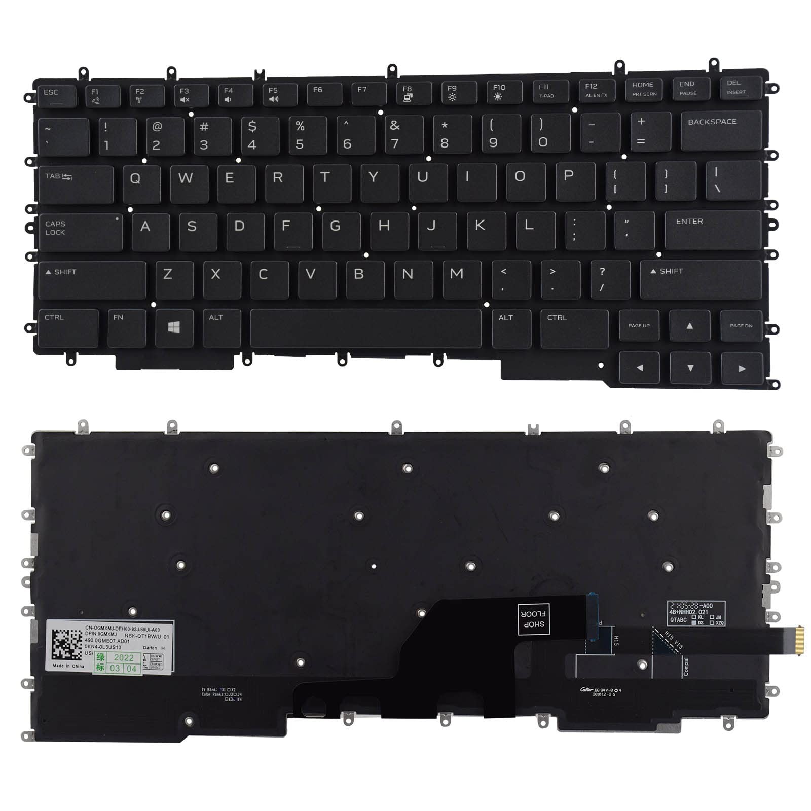 Replacement Keyboard Compatible with Dell G7 15 G7500 G7 7500 with Backlit 12...