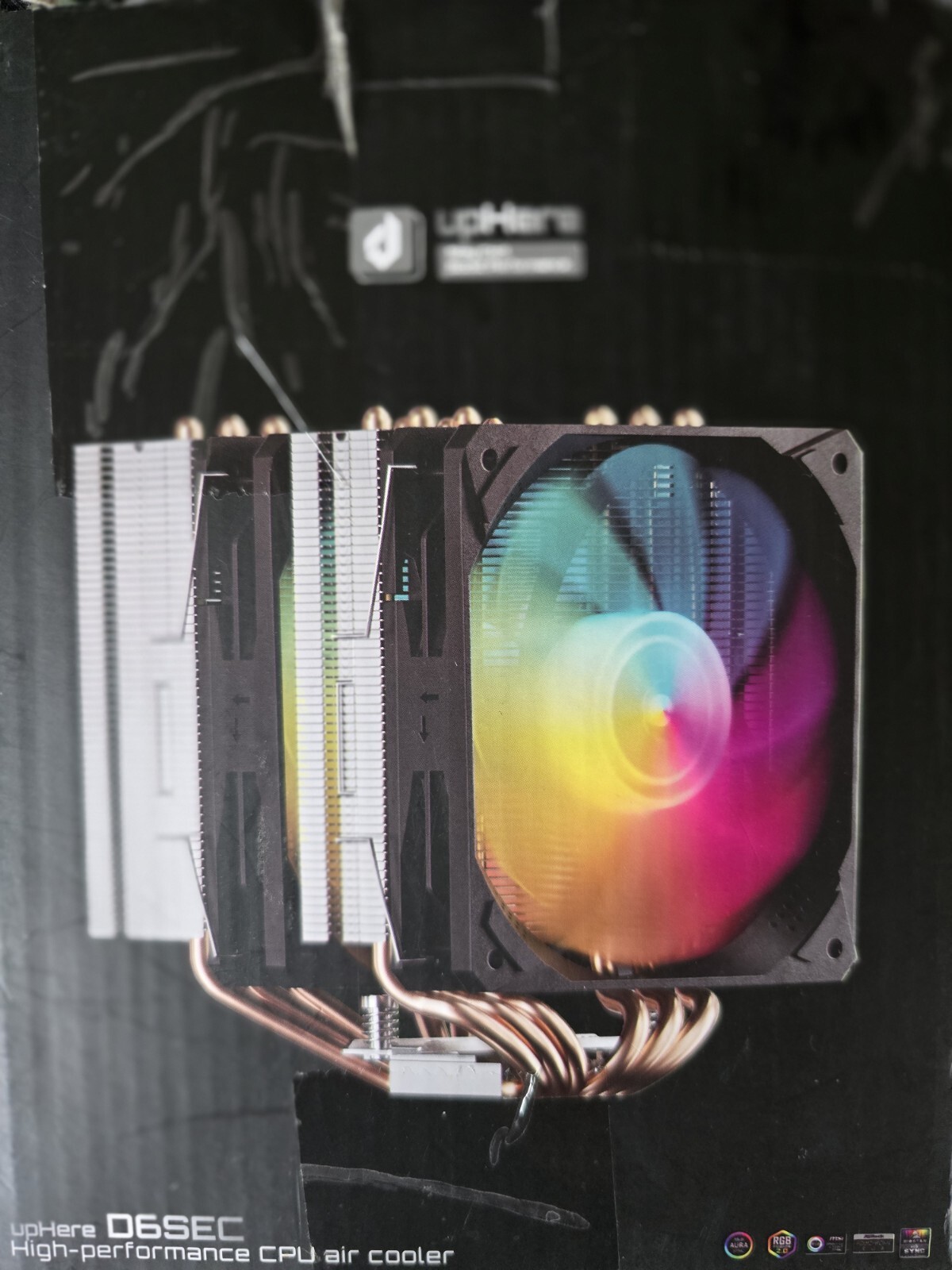 Dual Tower CPU Air Cooler - 6 Heat Pipe, 125mm PWM Fan - AMD/Intel Compatible