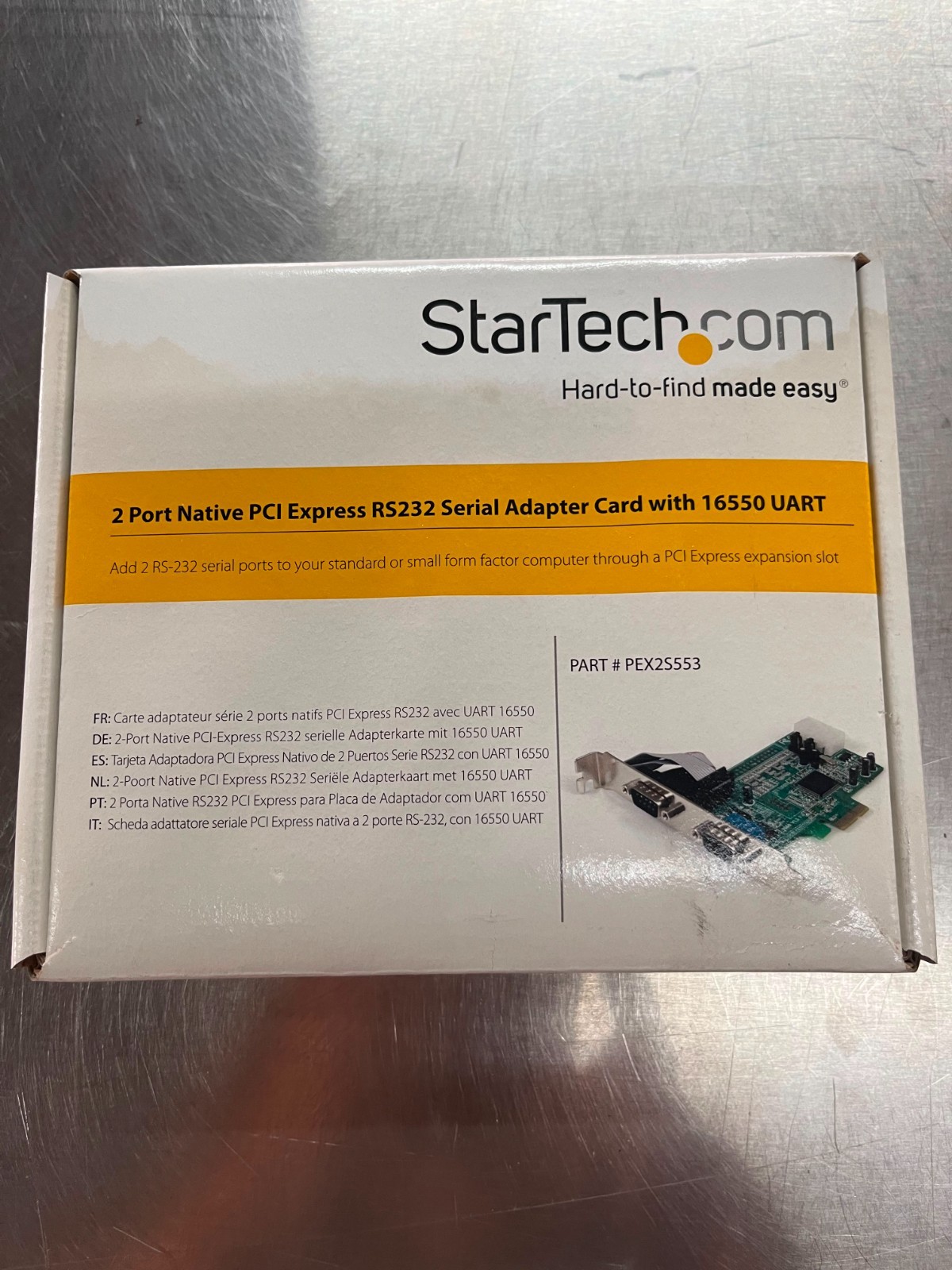 StarTech.com 2-Port PCI Express RS232 Serial Adapter Card, 16550 P#PEX2S553