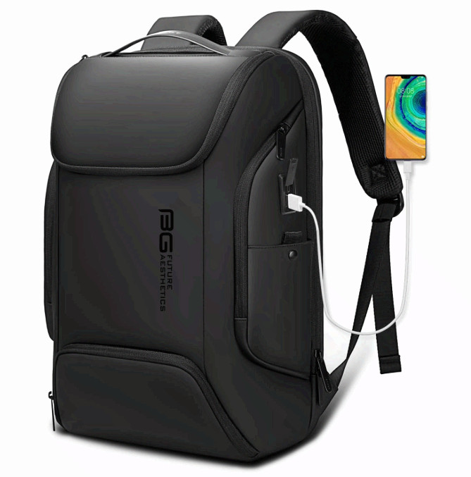 BANGE Business Laptop Backpack 15.6in Smart Travel Bag Black