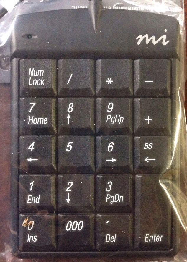 Micro Innovations Numeric Plus Keypad (USB) KP25B F  USA
