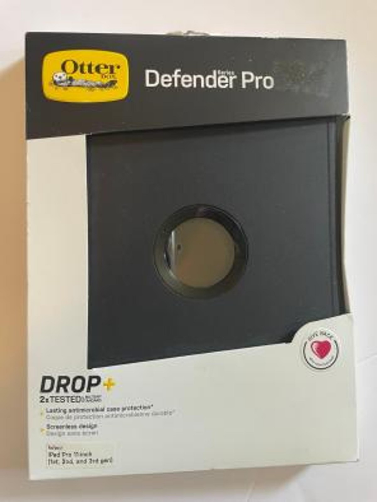 Otter Box Defender Pro Series Ipad 7,8,9 Generation. Black- Drop Tested