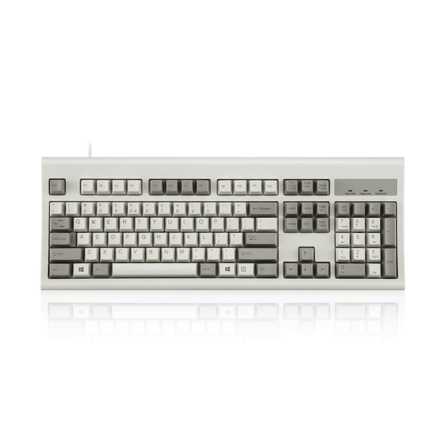 PERIBOARD-106M, Wired Performance Full-Size USB Keyboard, Curved Ergonomic Ke...