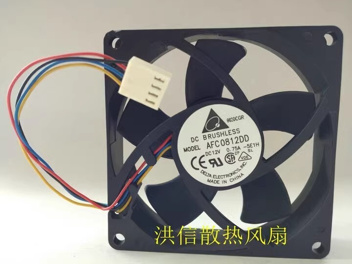 Delta 8020 AFC0812DD 12V 0.75A 80*20MM 8CM 4-Pin PWM Cooling Fan