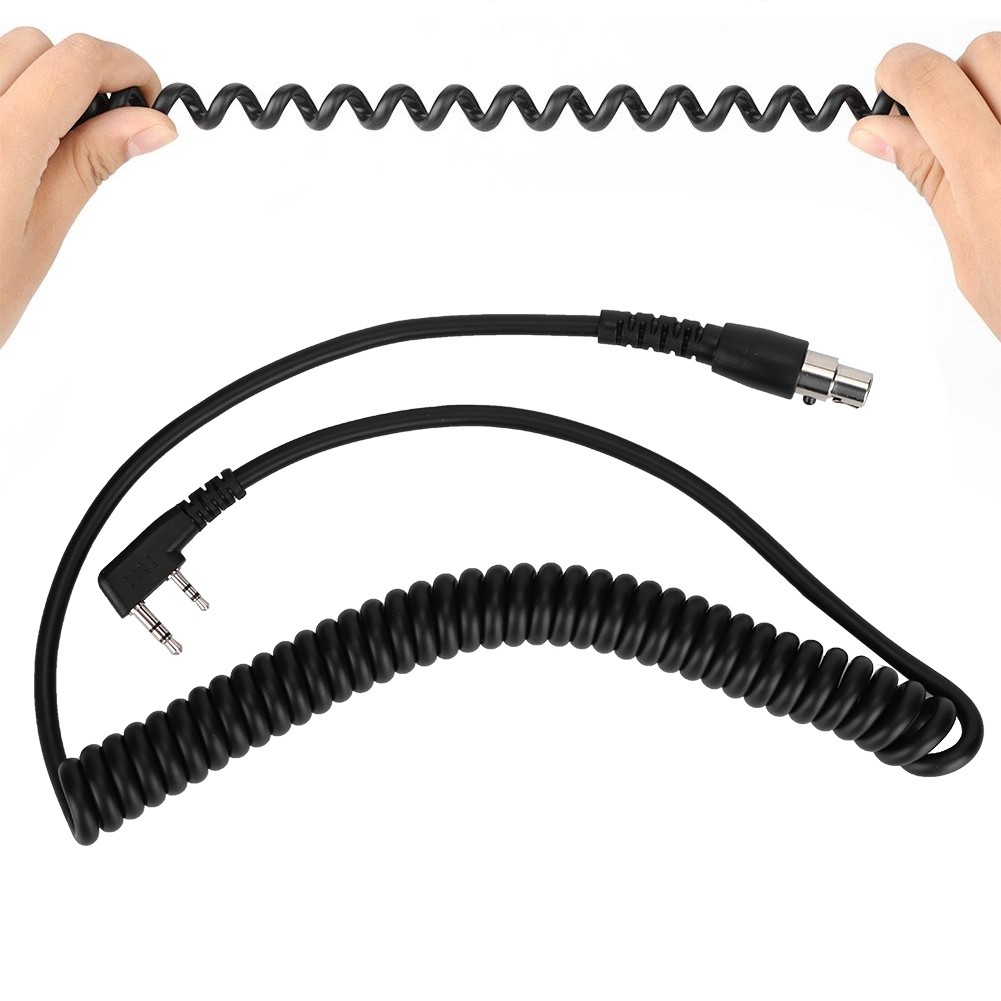 Hot 2 Pin To 5 Pin Cable Cord For Hyt Relm Two Way Radio Headset