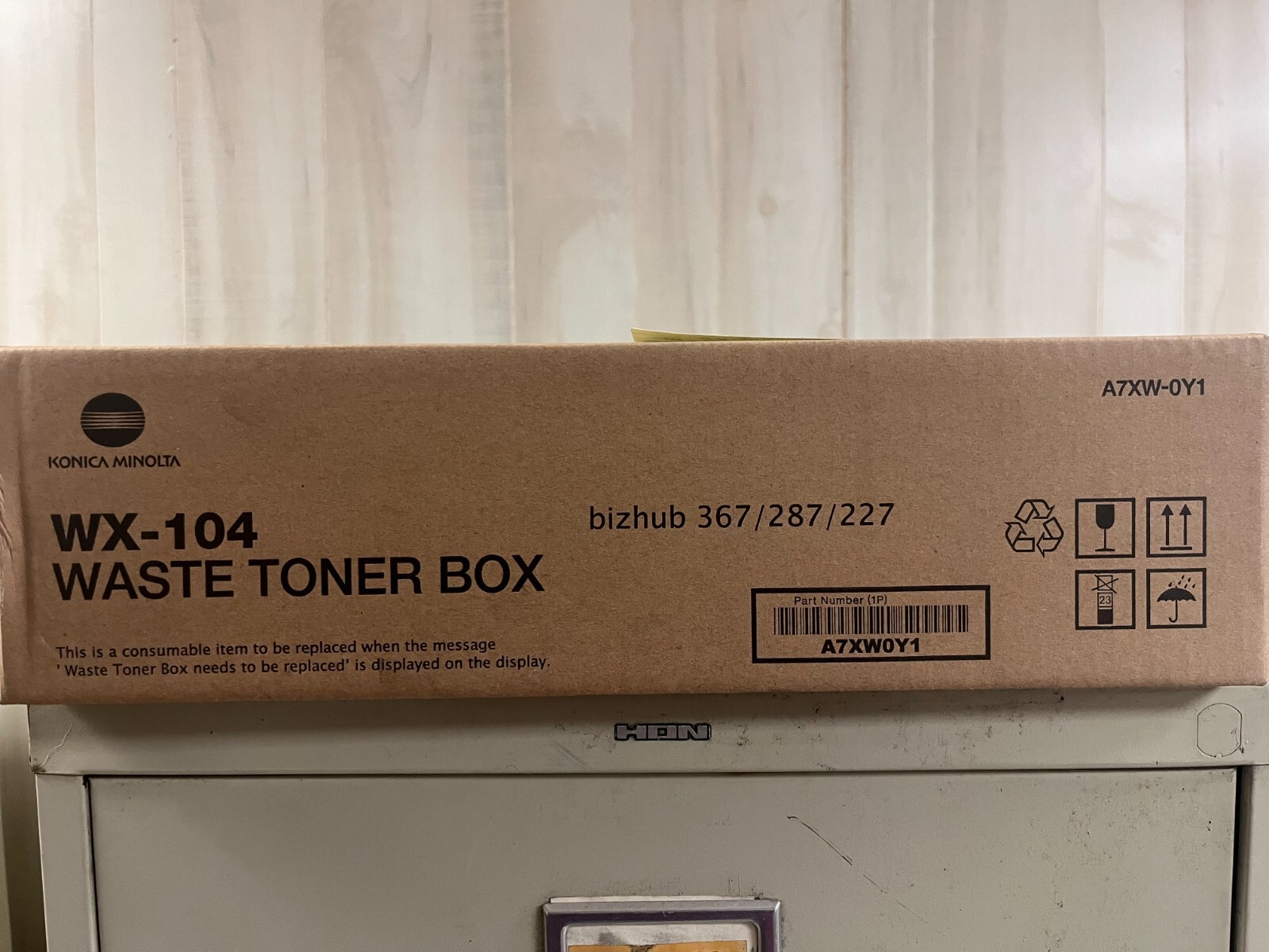New Genuine Konica Minolta WX-104 Waste Toner Box Konica Minolta Bizhub 227 287