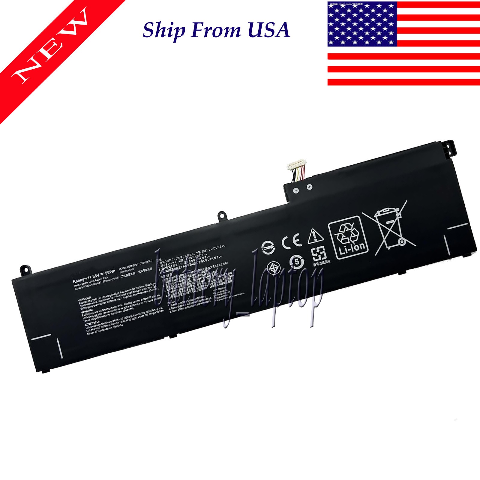 New C32N2002-2 Replacement Battery For Asus ZenBook Pro 15 Flip OLED Q539Z