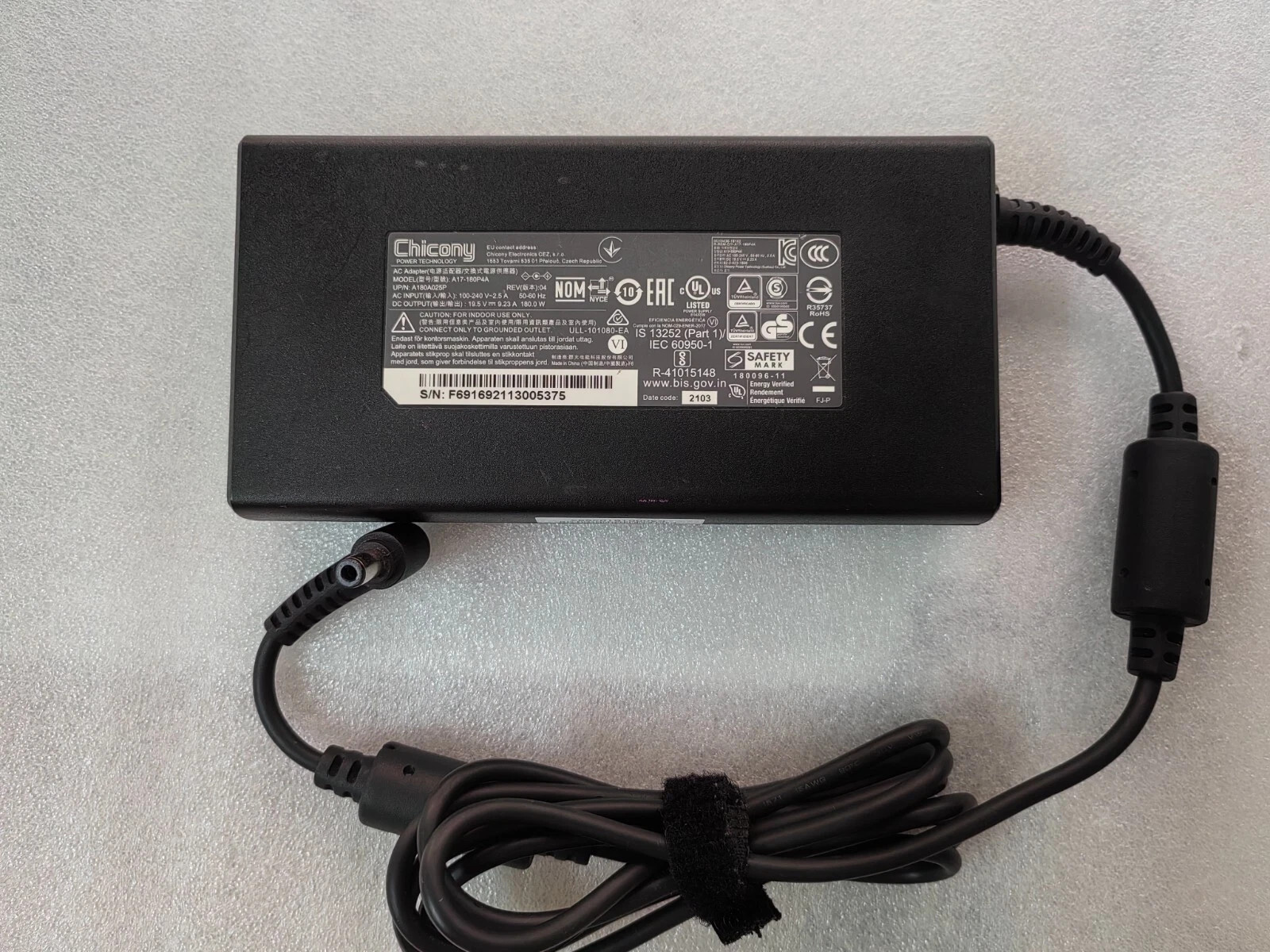 OEM 180W 19.5V 9.23A A17-180P4A for ASUS ROG Strix GL702VM-BA252T 100%Original