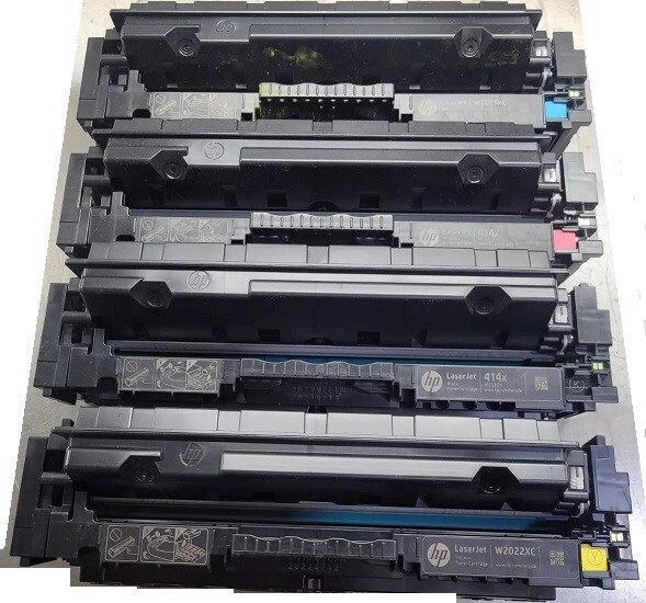 4 sets Virgin Genuine EMPTY HP W2020X - W2023X Toner Cartridges 414X OEM CHIPS