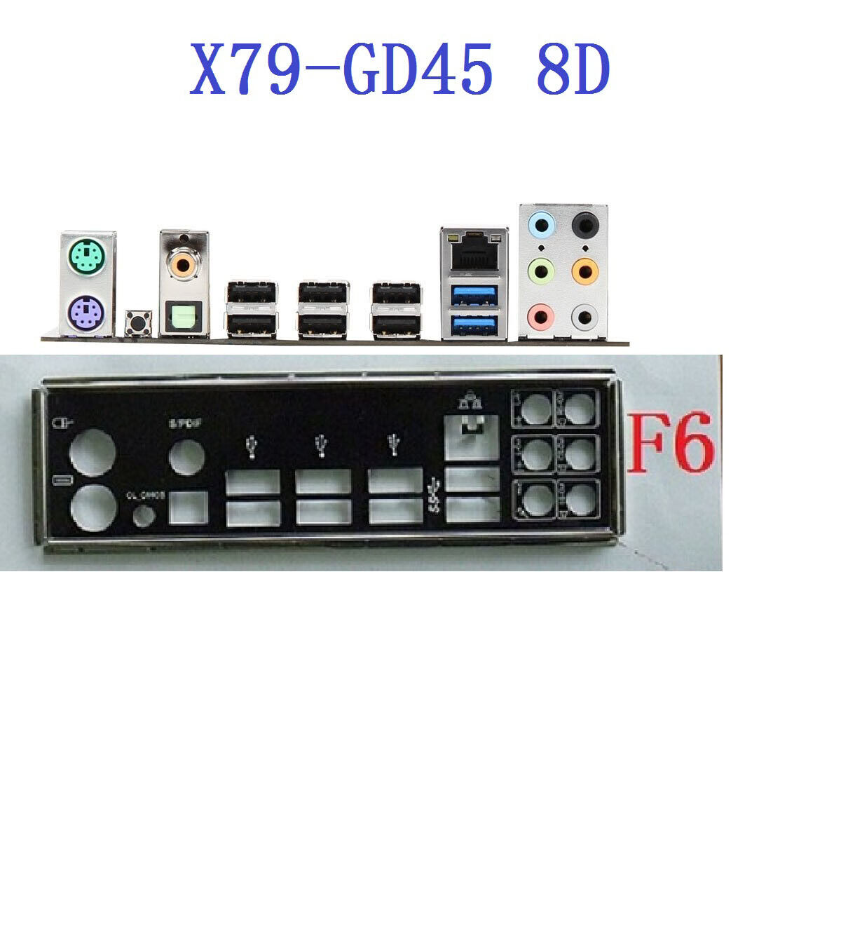 1pcs I/O Shield Backplate ROR MSI X79A-GD45 8D MOTHERBOARD IO BackPlate