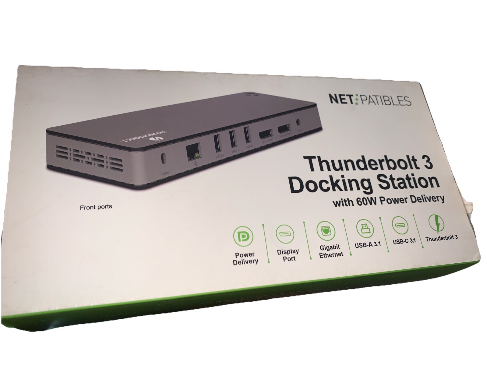 Net Patibles Thunderbolt 3 60W 4K Docking Station USB-C DOS-TB3-10P-01B-DNA 