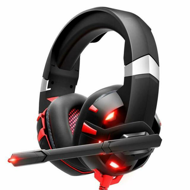 RUNMUS B07GRM747Y Gaming Headset - Black/Red