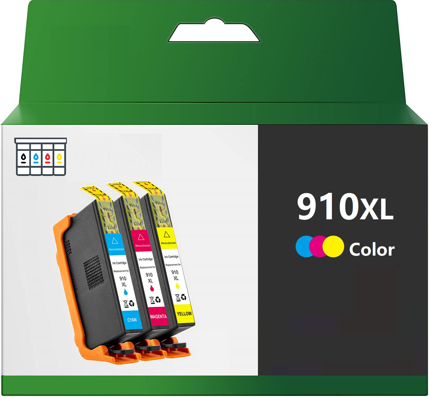 3pk Compatible Ink Cartridge for HP 910XL 910 OfficeJet 8010 8025 8035 8028 8022
