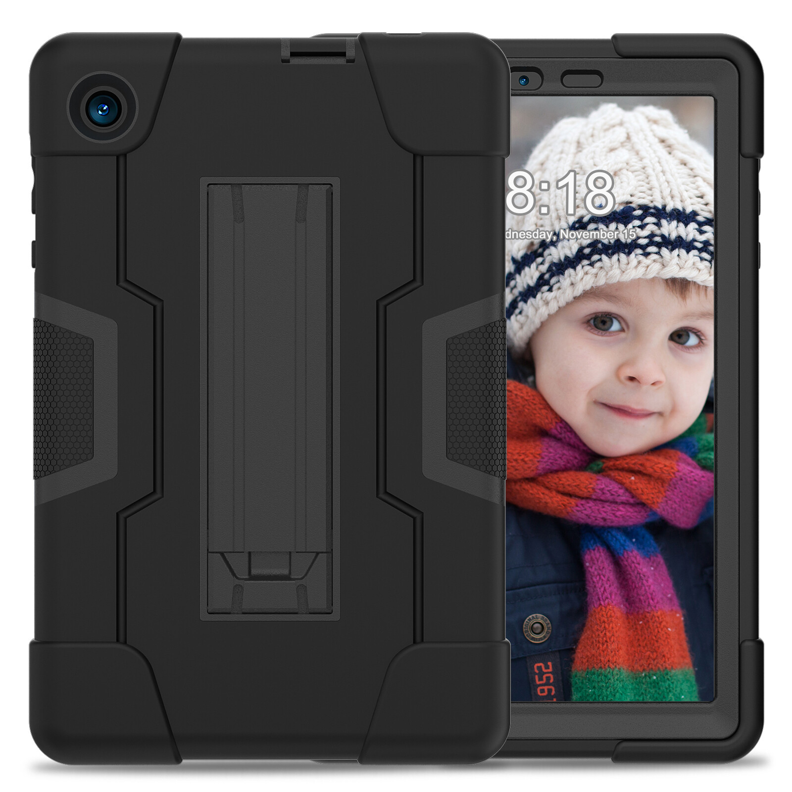 For TCL TAB 8 / TCL TAB 8 LE 8" Tablet Shockproof Hard Bumper Cover Stand Case