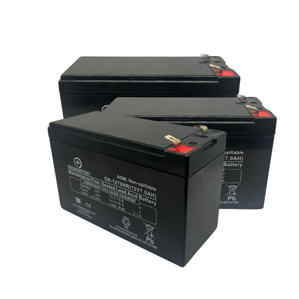 Tripplite RBC36-SLT Battery Replacement 3 Pack 12V 7AH High-Rate Discharge