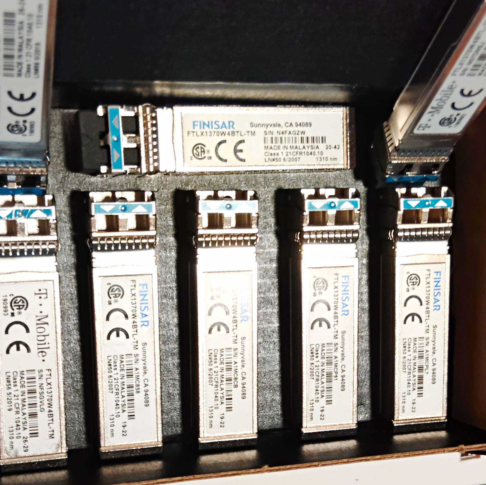 Finisar FTLX1370W4BTL-TM SFP+ Optical Transceiver Module 1310nm T-Mobile