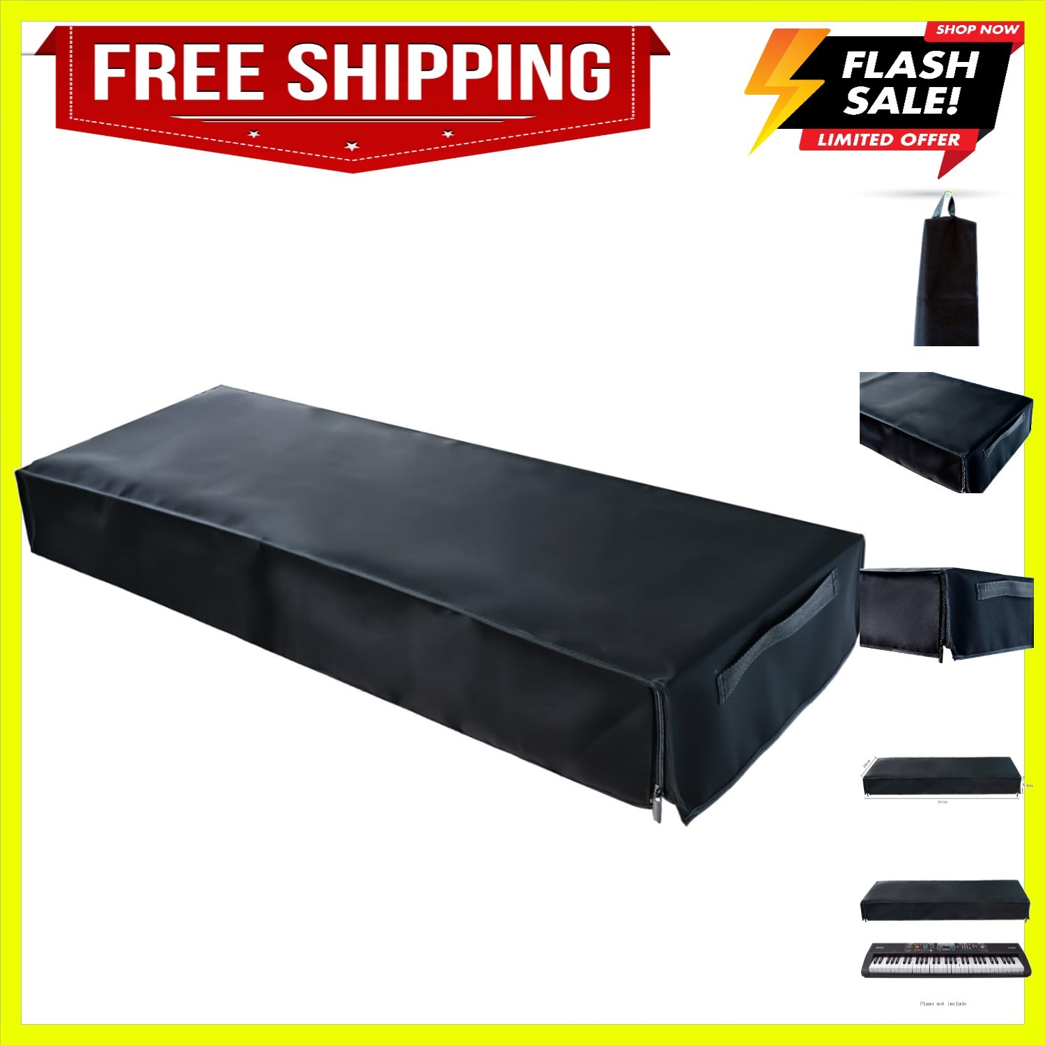 c Best for all Digital Pianos & Consoles Keyboard Dust Cover for 61 Key Case ...