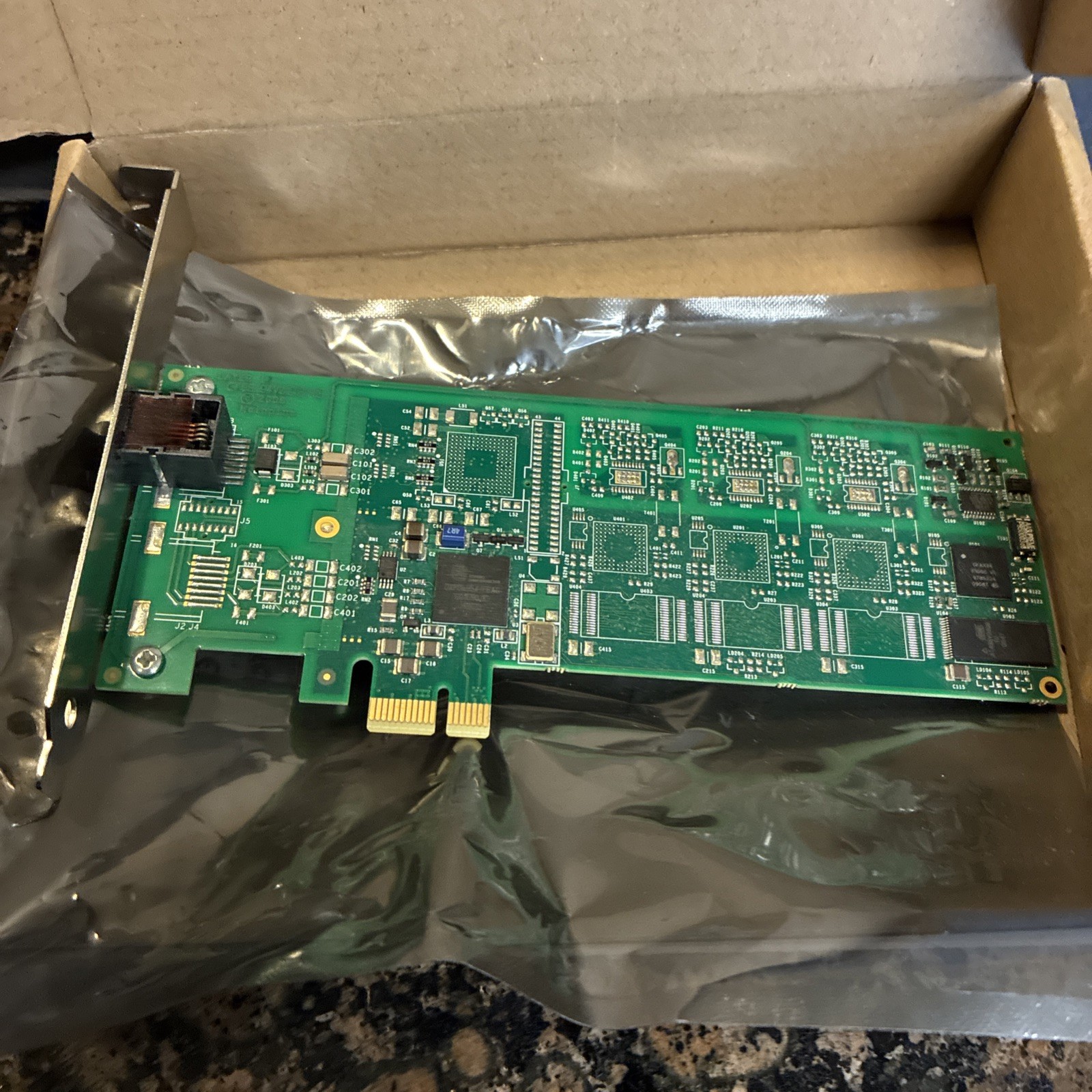 Mainpine RF5118 PCIe PCI Express x1 IQ Express 1-Line Fax Board Full Height 