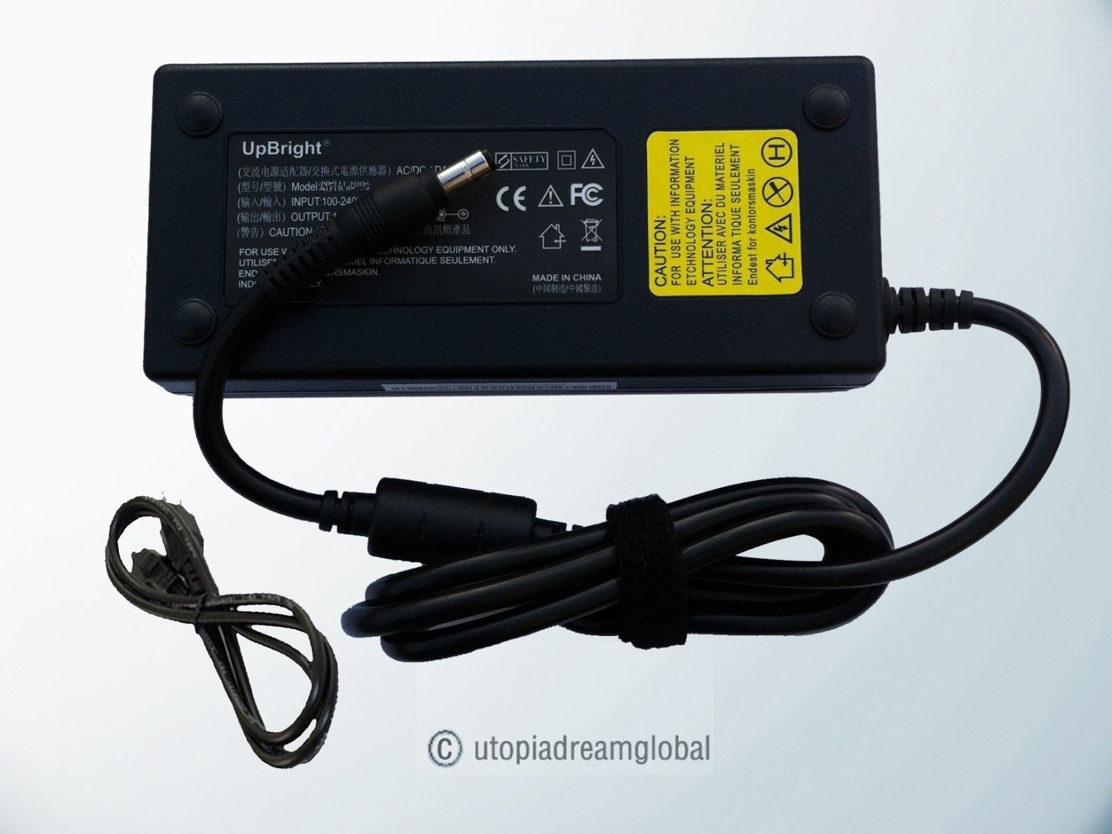 Barrel AC/DC Adapter For FSP GROUP INC FSP180-ABAN1 Power Supply Cord Charger 