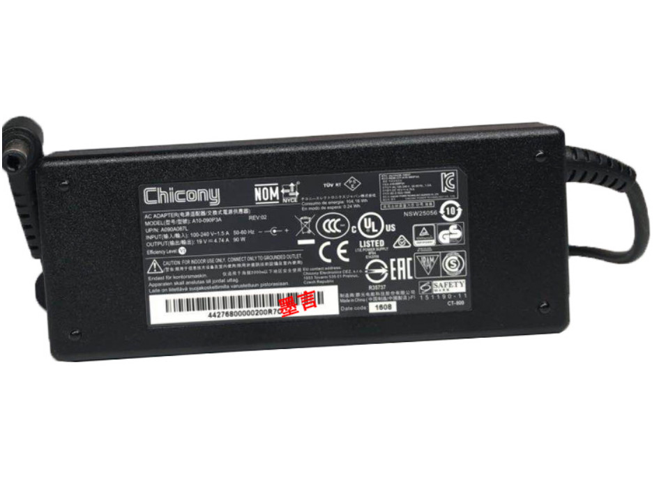 NEW Original Chicony Charger 19V 4.74A For Getac B300-X/B300X 90W AC Adapter OEM