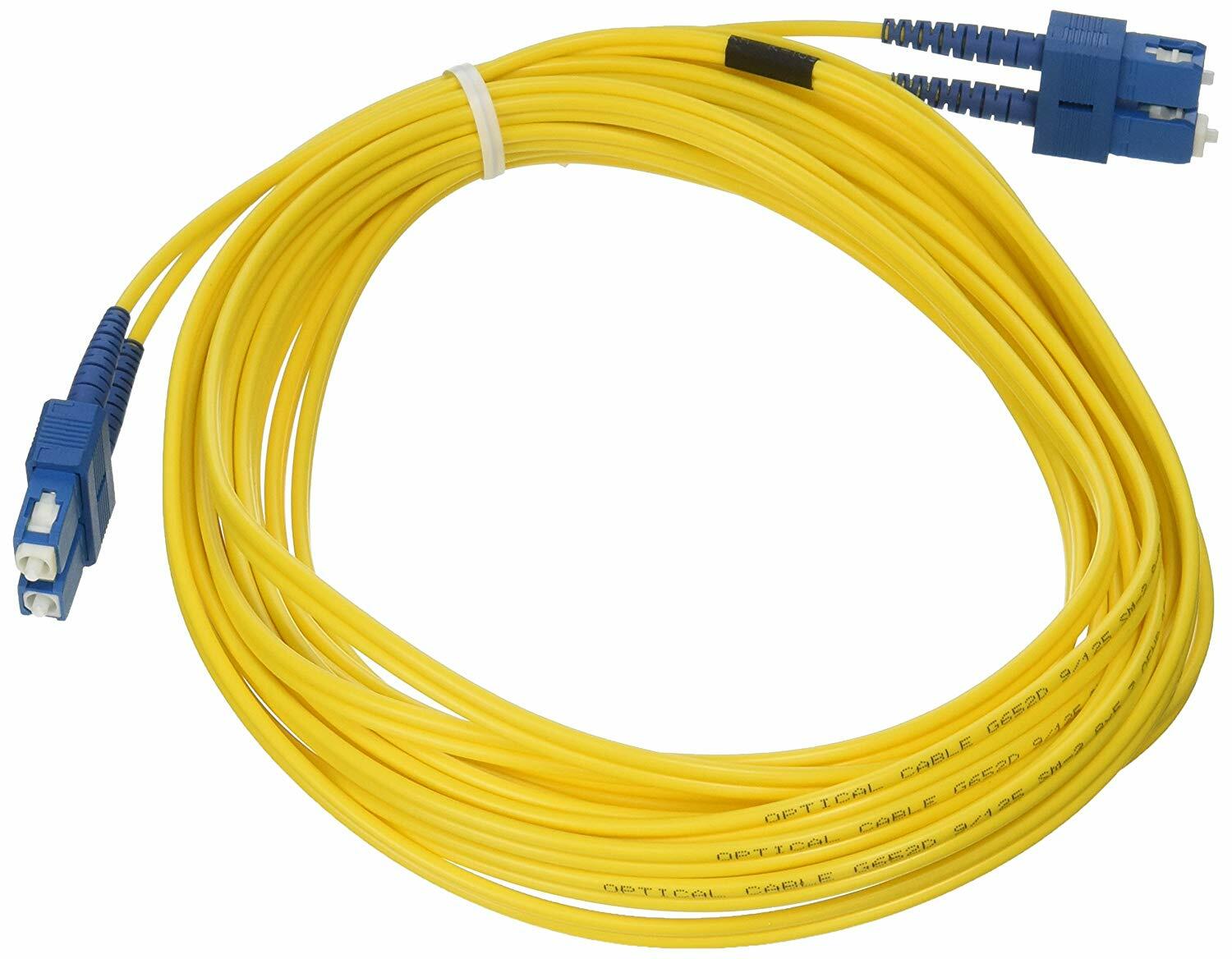 eDragon Fiber Optic Cable, SC/SC, Singlemode, Duplex, 9/125, 7 meter 2 Pack