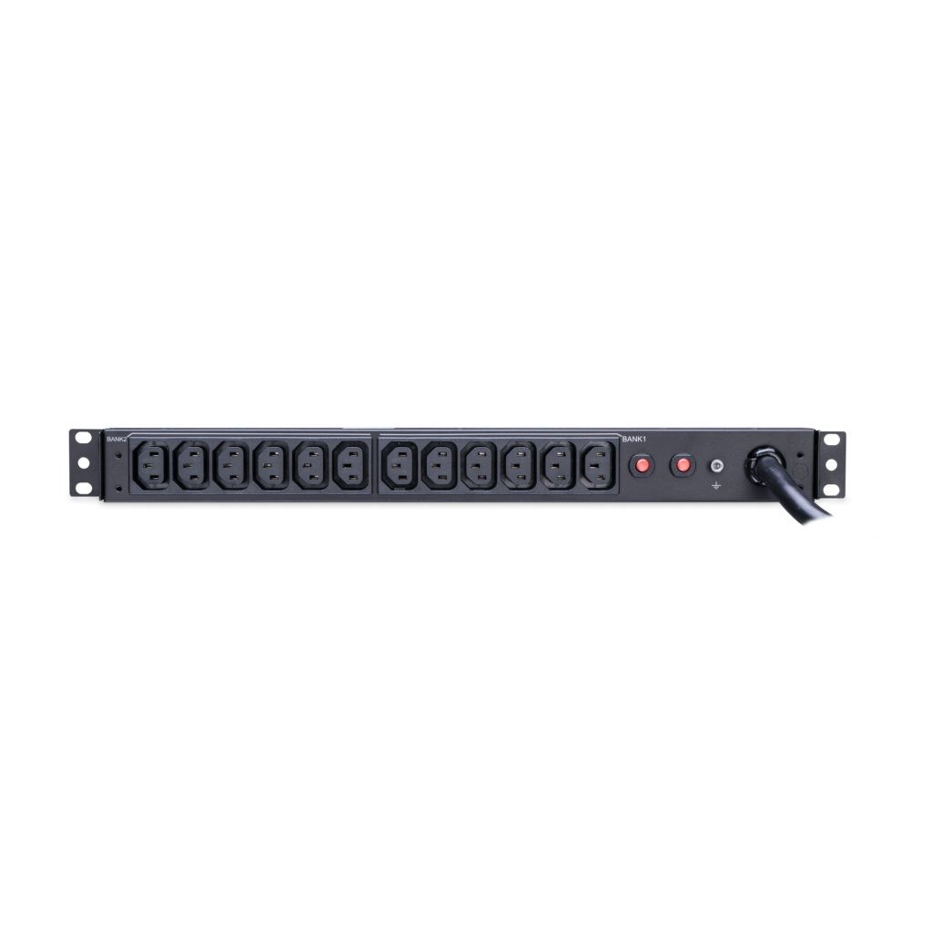 CyberPower PDU30BHVT12R 300V 24A 208/230Vac 1U Rackmount 12-Outlets