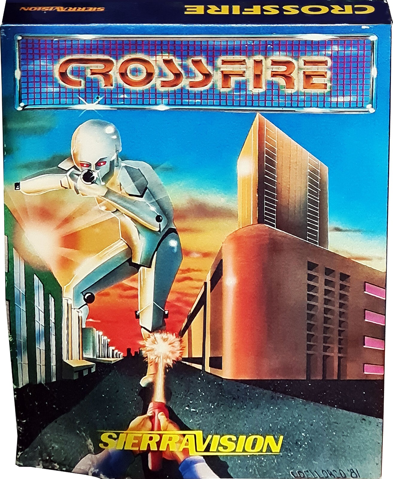 Crossfire Atari 400/800 Cartridge, Vintage 1981, New Mint in Sealed Box MISB