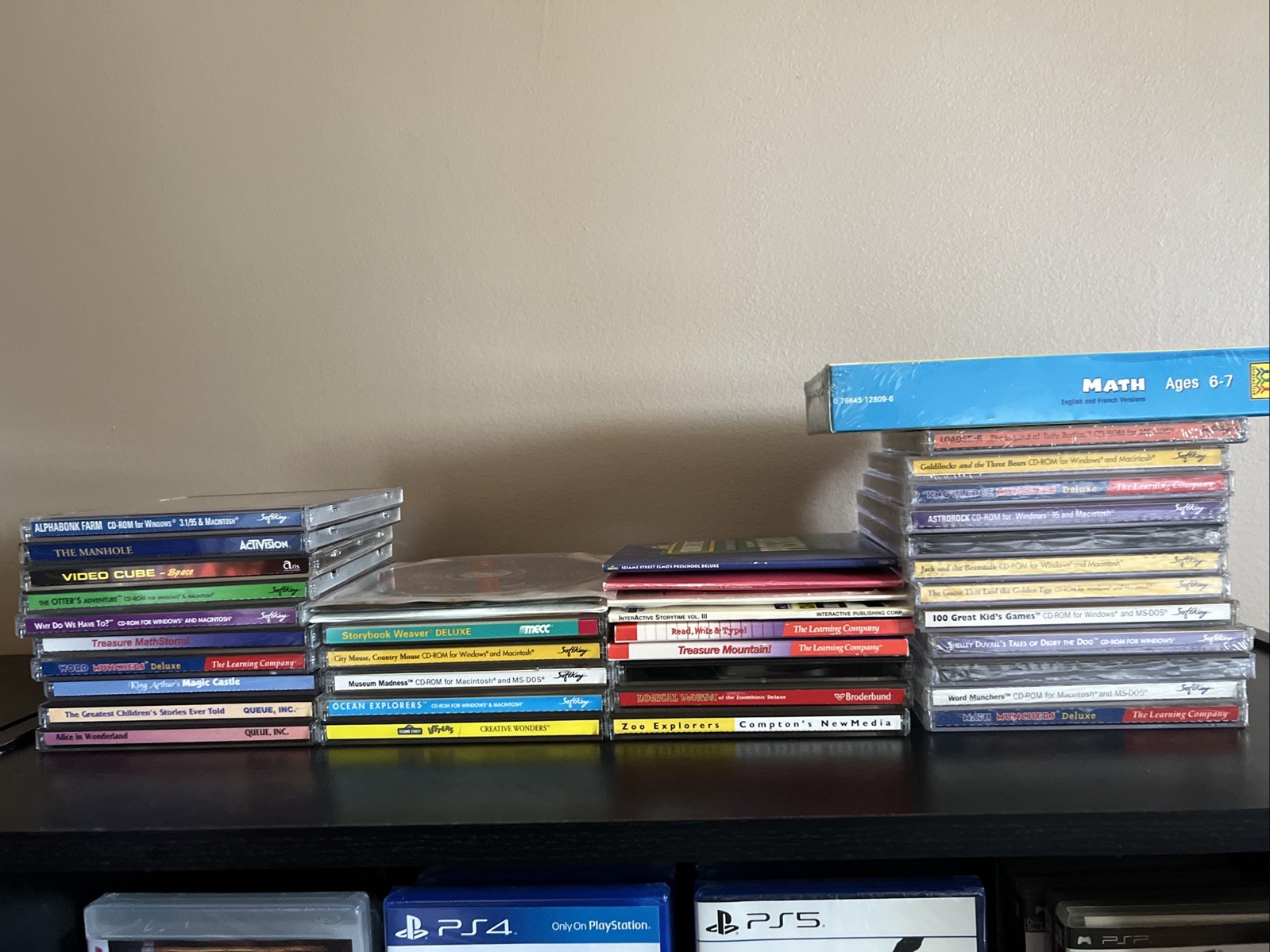 Lot Of Vintage Learning Cd Roms - Ages 2+, 21 Open And 13 Sealed Cds