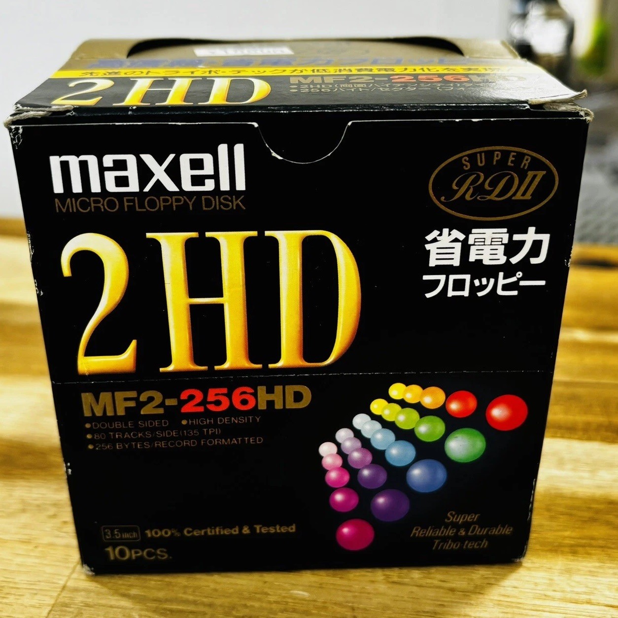 NIB NOS 10 Pack Maxell MF2-256 3.5” Floppy Disks 2HD Super RDII Made in Japan(?)