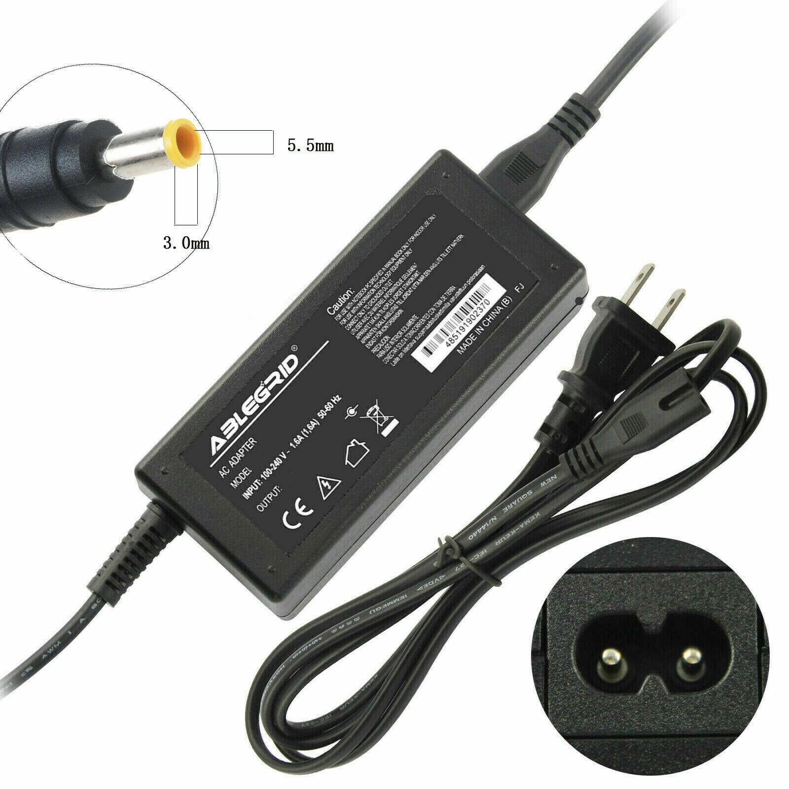 AC Adapter Charger For Samsung R580-11 NP-R580-JBB1US R580-JBB2 NP-R580-JBB2US