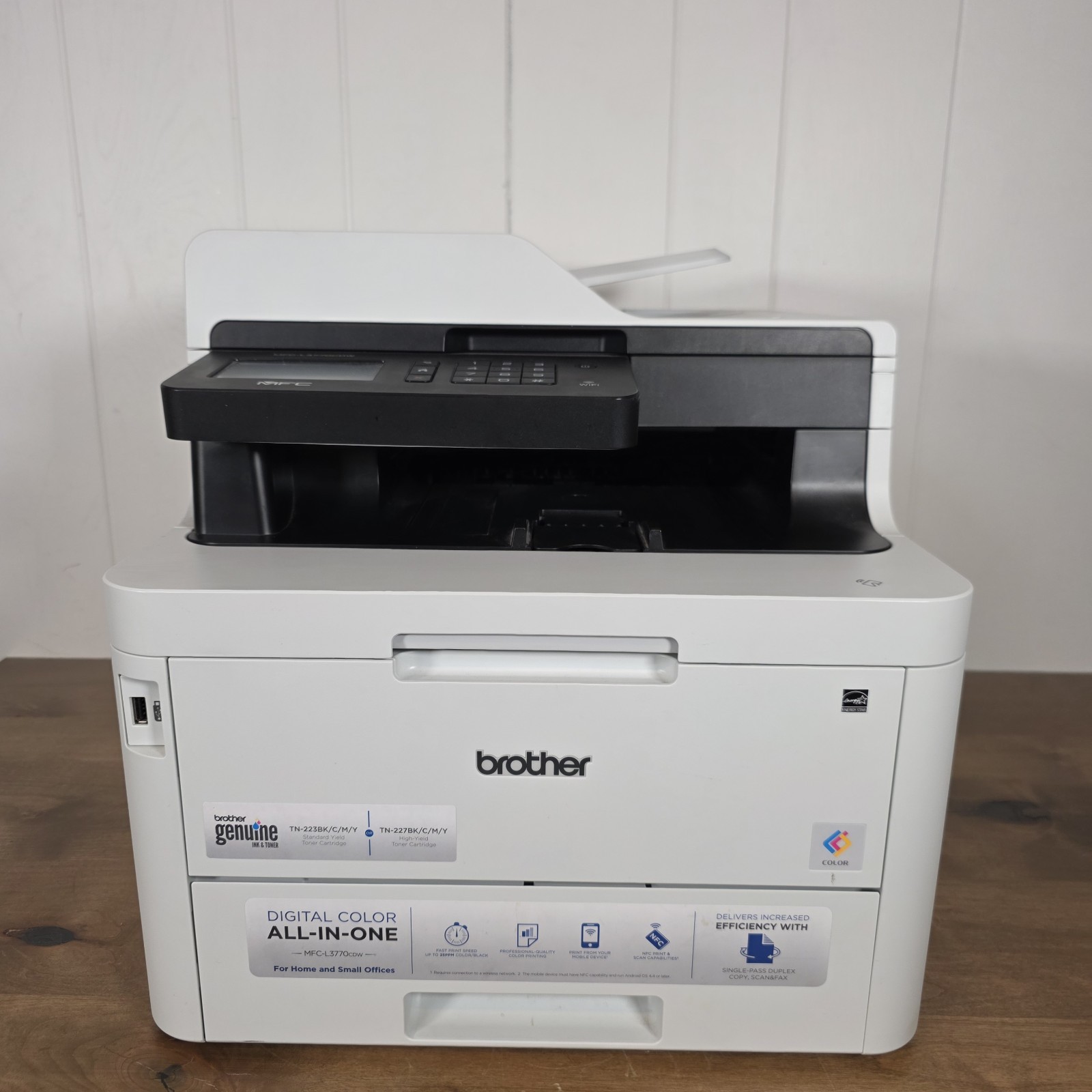 Brother MFC-L3770CDW Color Laser Printer All-In-One Duplex Wireless Install Tonr