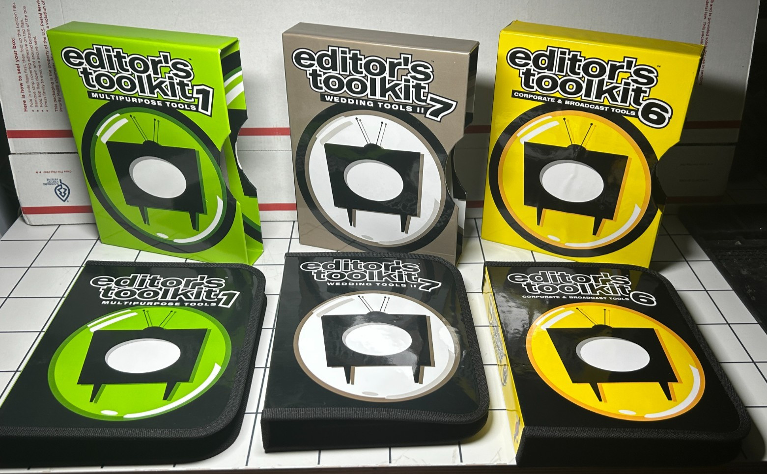 Digital Juice Editor's Toolkit 1, 6, 7 Broadcast Wedding Tools Library Disc Set