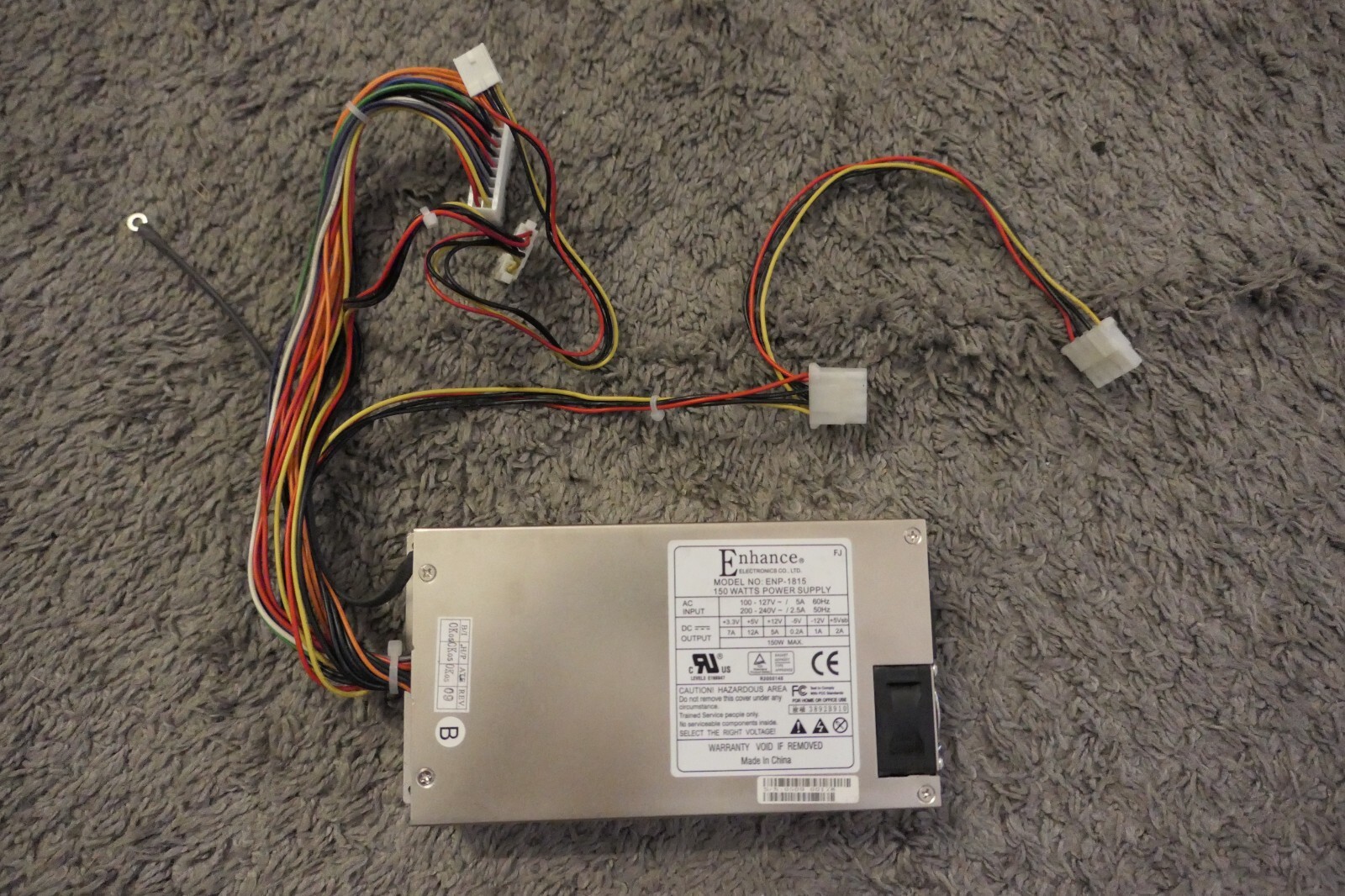 Enhance ENP-1815 100-127V 200-240V 5A/2.5A 60/50HZ 150W Power Supply GENUINE OEM