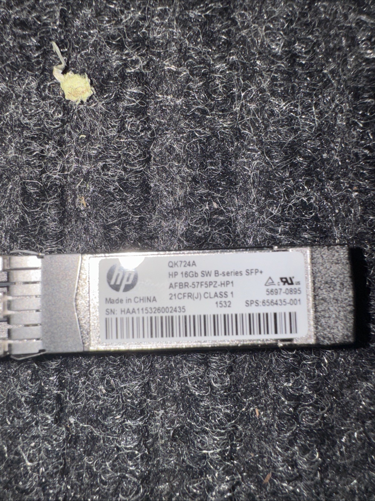 HP QK724A HP 16GB SW SFP+ Transceiver Module HP 656435-001 AFBR-57F5PZ-HP1