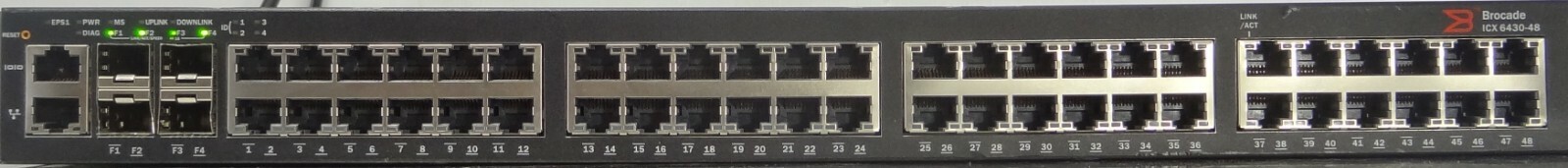 Brocade ICX 6430-48 48-Port Managed Switch 1TNP0, 80-1006003-01