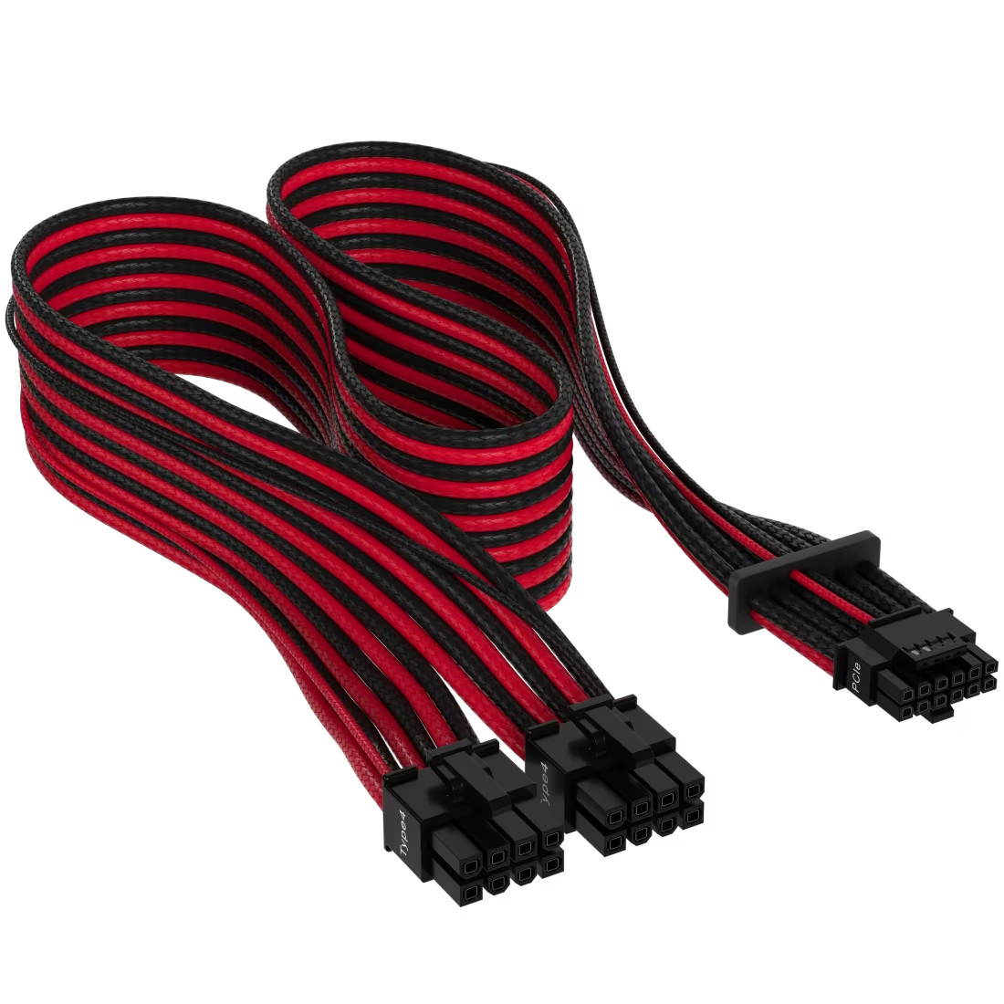 Corsair Premium 600W PCIe 5.0 / Gen 5 12VHPWR Power Supply Cable / 2x8Pin - Black / Red