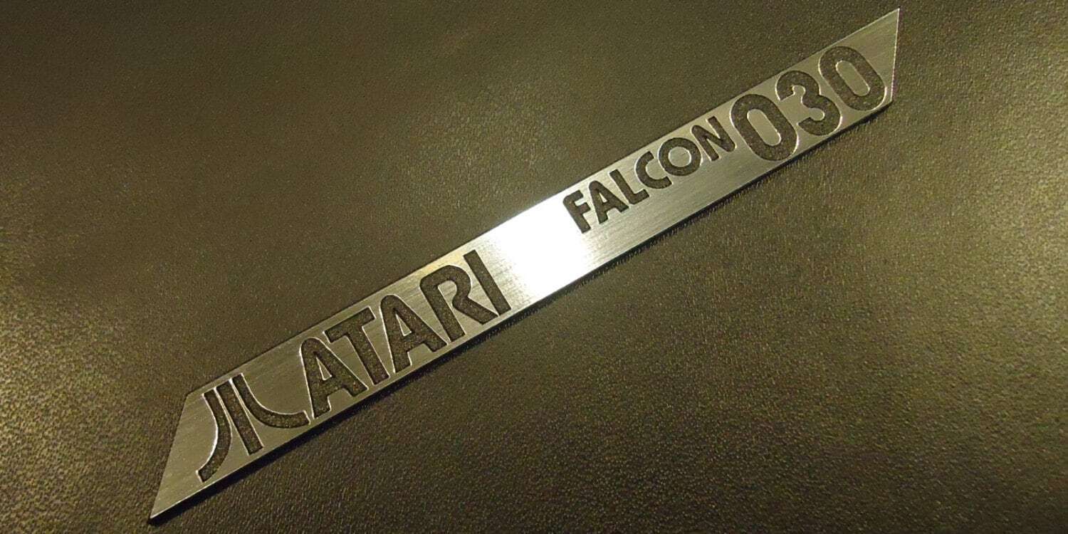 Atari FALCON 030 Label / Logo / Sticker / Badge 100 x 10 mm [288b]